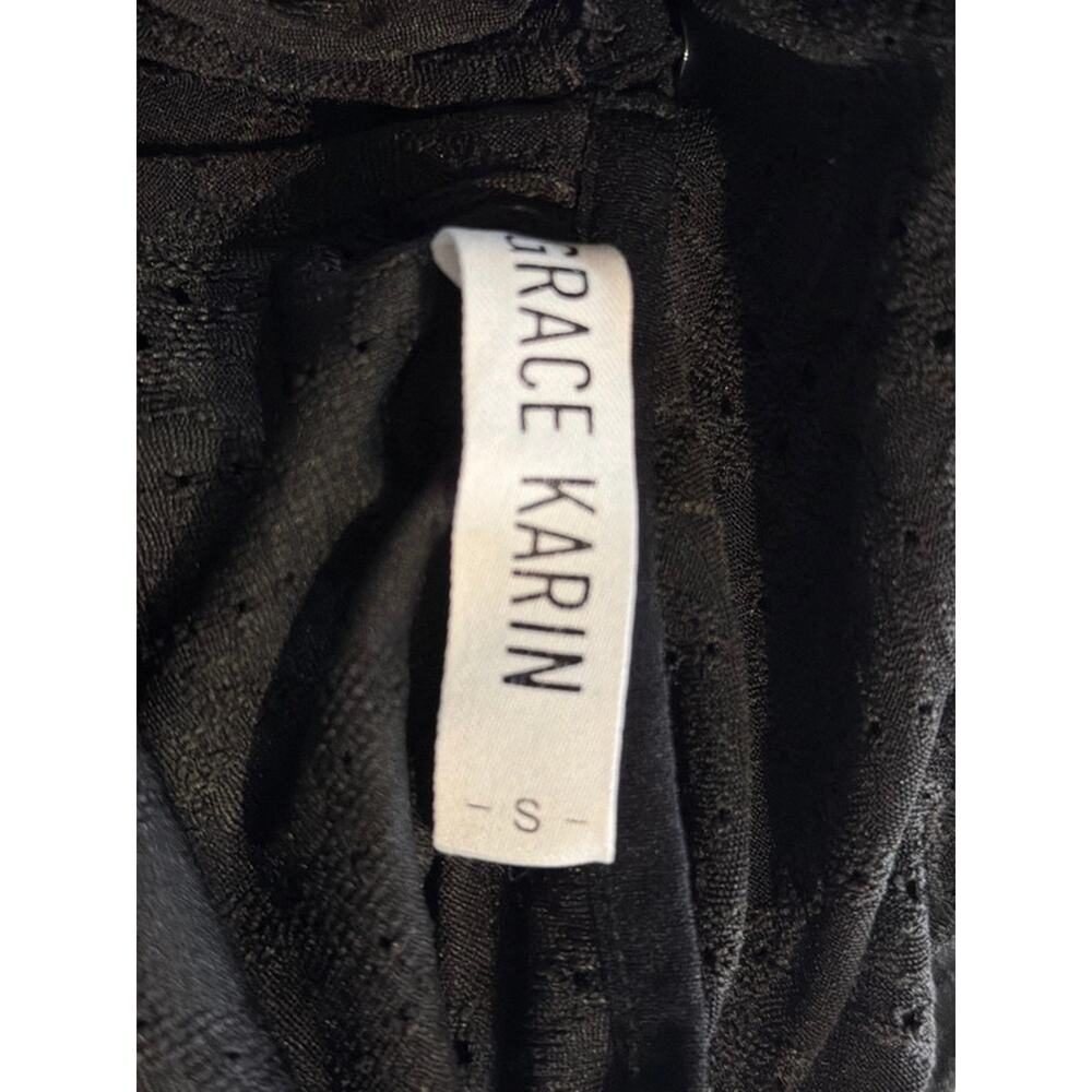 3 for $9 Grace Karen black eye blouse EUC s 2483 - Picture 4 of 6
